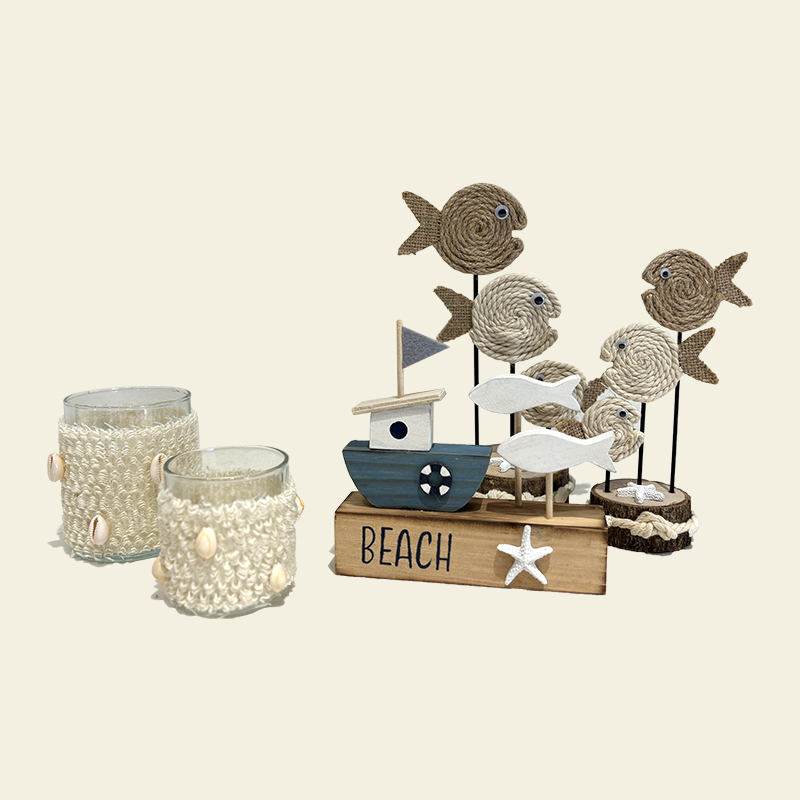 Geflochtenes Seil Rattan Happy Fish Marine Dekoration